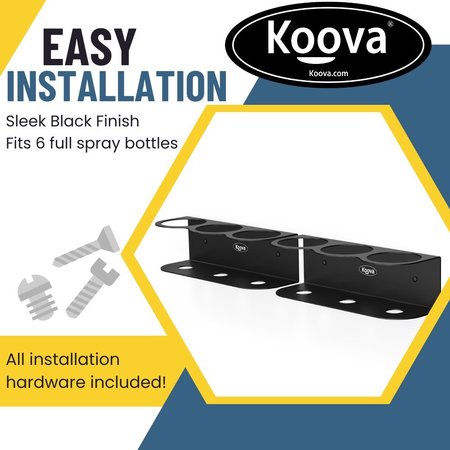 Koova 6 All-Purpose Spray Bottle Holder KV-SPRAYB-6